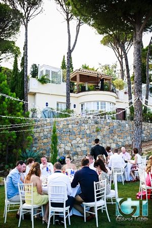 banquet with villa wedding